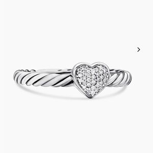 David Yurman cable heart ring